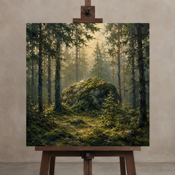 Premium Wall Art Kare Html Edition – CP-NO-SF-S-002 displayed on a studio easel