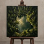 Premium Wall Art Kare Html Edition – CP-NO-SF-S-003 displayed on a studio easel