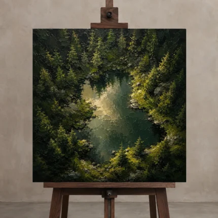 Premium Wall Art Kare Html Edition – CP-NO-SF-S-003 displayed on a studio easel