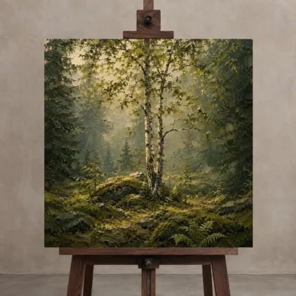 Premium Wall Art Kare Html Edition – CP-NO-SF-S-005 displayed on a studio easel
