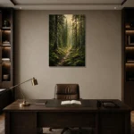Premium Wall Art Dikey Html Edition – CP-NO-SF-V-001 displayed in a contemporary gallery-inspired room
