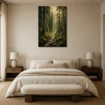 Premium Wall Art Dikey Html Edition – CP-NO-SF-V-001 showcased in an elegant minimalist interior