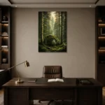 Premium Wall Art Dikey Html Edition – CP-NO-SF-V-002 displayed in a contemporary gallery-inspired room