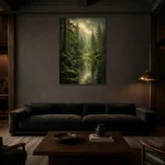 Premium Wall Art Dikey Html Edition – CP-NO-SF-V-003 shown in a warm modern interior