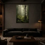 Premium Wall Art Dikey Html Edition – CP-NO-SF-V-005 shown in a warm modern interior