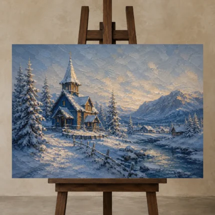 Premium Wall Art Yatay Html Edition – CP-NO-SV-H-001 displayed on a studio easel