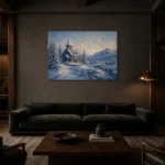 Premium Wall Art Yatay Html Edition – CP-NO-SV-H-001 shown in a warm modern interior