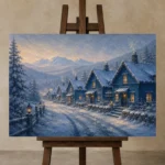 Premium Wall Art Yatay Html Edition – CP-NO-SV-H-002 displayed on a studio easel