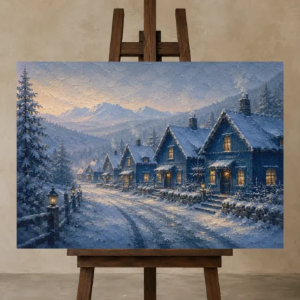 Premium Wall Art Yatay Html Edition – CP-NO-SV-H-002 displayed on a studio easel