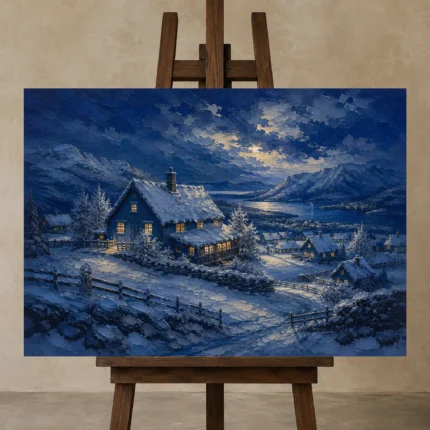 Premium Wall Art Yatay Html Edition – CP-NO-SV-H-003 displayed on a studio easel