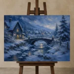 Premium Wall Art Yatay Html Edition – CP-NO-SV-H-004 displayed on a studio easel
