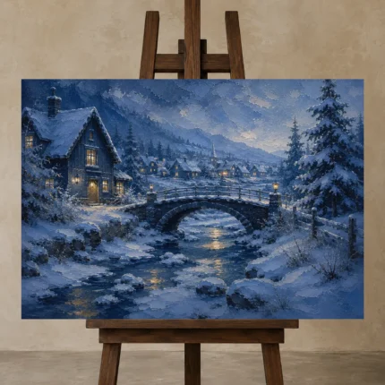 Premium Wall Art Yatay Html Edition – CP-NO-SV-H-004 displayed on a studio easel