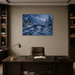 Premium Wall Art Yatay Html Edition – CP-NO-SV-H-004 displayed in a contemporary gallery-inspired room