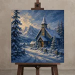 Premium Wall Art Kare Html Edition – CP-NO-SV-S-001 displayed on a studio easel