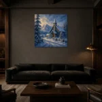 Premium Wall Art Kare Html Edition – CP-NO-SV-S-001 shown in a warm modern interior