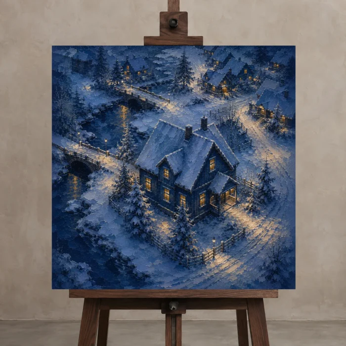 Premium Wall Art Kare Html Edition – CP-NO-SV-S-003 displayed on a studio easel