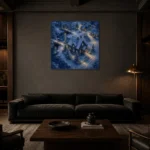 Premium Wall Art Kare Html Edition – CP-NO-SV-S-003 shown in a warm modern interior