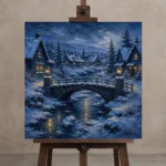 Premium Wall Art Kare Html Edition – CP-NO-SV-S-004 displayed on a studio easel