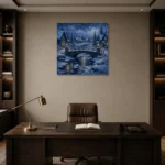 Premium Wall Art Kare Html Edition – CP-NO-SV-S-004 displayed in a contemporary gallery-inspired room