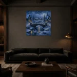 Premium Wall Art Kare Html Edition – CP-NO-SV-S-004 shown in a warm modern interior
