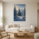 Premium Wall Art Dikey Html Edition – CP-NO-SV-V-001 styled in a refined neutral interior