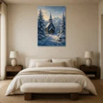 Premium Wall Art Dikey Html Edition – CP-NO-SV-V-001 showcased in an elegant minimalist interior