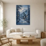Premium Wall Art Dikey Html Edition – CP-NO-SV-V-002 styled in a refined neutral interior