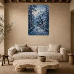 Premium Wall Art Dikey Html Edition – CP-NO-SV-V-002 presented in a sophisticated home setting