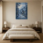 Premium Wall Art Dikey Html Edition – CP-NO-SV-V-002 showcased in an elegant minimalist interior