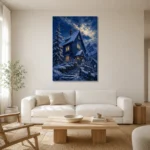 Premium Wall Art Dikey Html Edition – CP-NO-SV-V-003 styled in a refined neutral interior