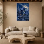 Premium Wall Art Dikey Html Edition – CP-NO-SV-V-003 presented in a sophisticated home setting