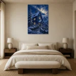Premium Wall Art Dikey Html Edition – CP-NO-SV-V-003 showcased in an elegant minimalist interior