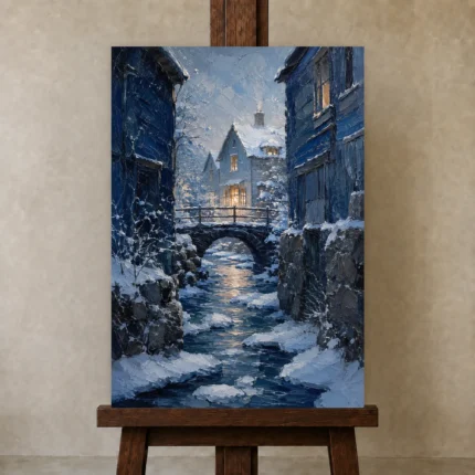 Premium Wall Art Dikey Html Edition – CP-NO-SV-V-004 displayed on a studio easel