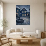 Premium Wall Art Dikey Html Edition – CP-NO-SV-V-005 styled in a refined neutral interior