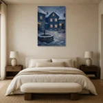 Premium Wall Art Dikey Html Edition – CP-NO-SV-V-005 showcased in an elegant minimalist interior