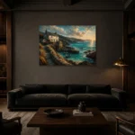 Premium Wall Art Yatay Html Edition – CP-UK-CC-H-001 shown in a warm modern interior