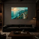 Premium Wall Art Yatay Html Edition – CP-UK-CC-H-002 shown in a warm modern interior