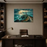 Premium Wall Art Yatay Html Edition – CP-UK-CC-H-003 displayed in a contemporary gallery-inspired room