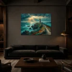 Premium Wall Art Yatay Html Edition – CP-UK-CC-H-003 shown in a warm modern interior