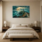 Premium Wall Art Yatay Html Edition – CP-UK-CC-H-003 showcased in an elegant minimalist interior