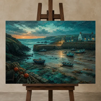 Premium Wall Art Yatay Html Edition – CP-UK-CC-H-004 displayed on a studio easel