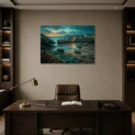 Premium Wall Art Yatay Html Edition – CP-UK-CC-H-004 displayed in a contemporary gallery-inspired room