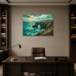 Premium Wall Art Yatay Html Edition – CP-UK-CC-H-005 displayed in a contemporary gallery-inspired room