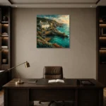 Premium Wall Art Kare Html Edition – CP-UK-CC-S-001 displayed in a contemporary gallery-inspired room