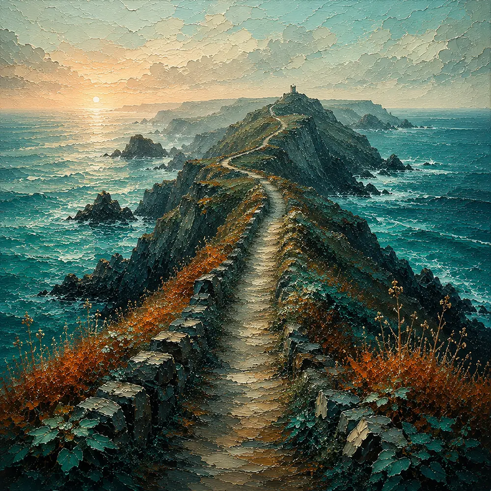 Cornish Stillness Cornwall Wall Art Cornish Tide Art Print