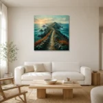 Premium Wall Art Kare Html Edition – CP-UK-CC-S-002 styled in a refined neutral interior