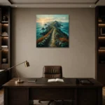 Premium Wall Art Kare Html Edition – CP-UK-CC-S-002 displayed in a contemporary gallery-inspired room