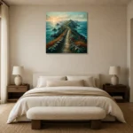 Premium Wall Art Kare Html Edition – CP-UK-CC-S-002 showcased in an elegant minimalist interior