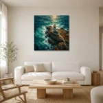 Premium Wall Art Kare Html Edition – CP-UK-CC-S-003 styled in a refined neutral interior
