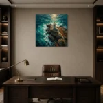 Premium Wall Art Kare Html Edition – CP-UK-CC-S-003 displayed in a contemporary gallery-inspired room